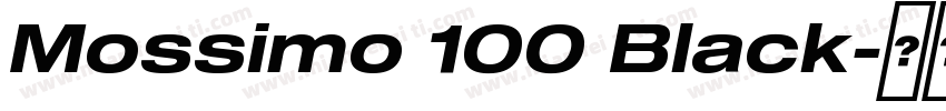 Mossimo 100 Black字体转换